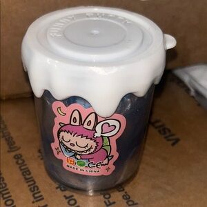 Labubu Funny Putty Blue Swirl Slime Container NWT
